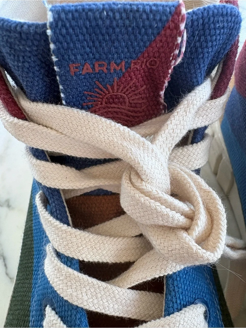 FARM Rio trainers Rainbow sun Platform sneakers sz 10